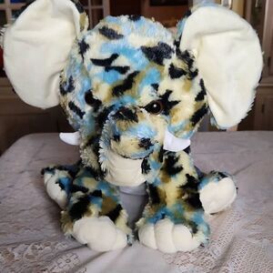 Peak-a-boo elephant stuffed animal plush multi color